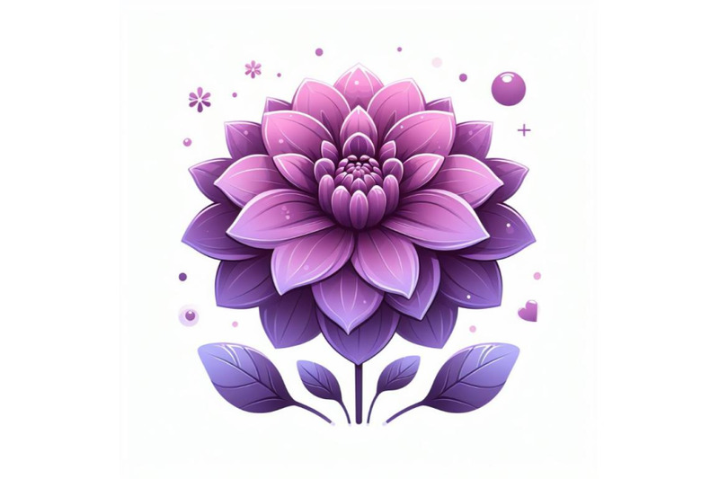 4-purple-dahlia-flower-isolated-on-white-background