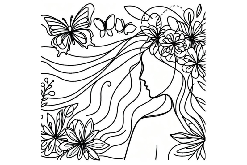 4-one-single-line-drawing-woman-with-butterfly-line-art-vector-illustr
