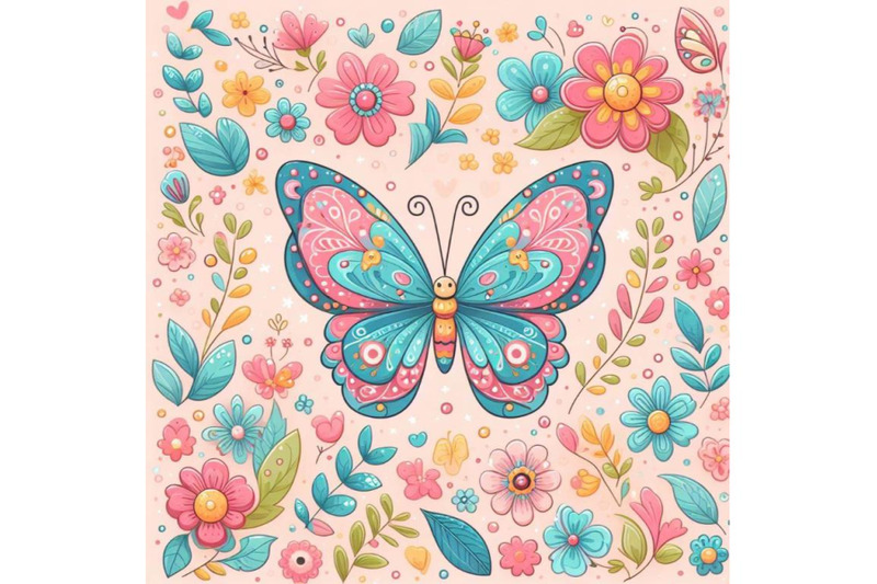 4-cute-butterfly-decorated-with-flowers