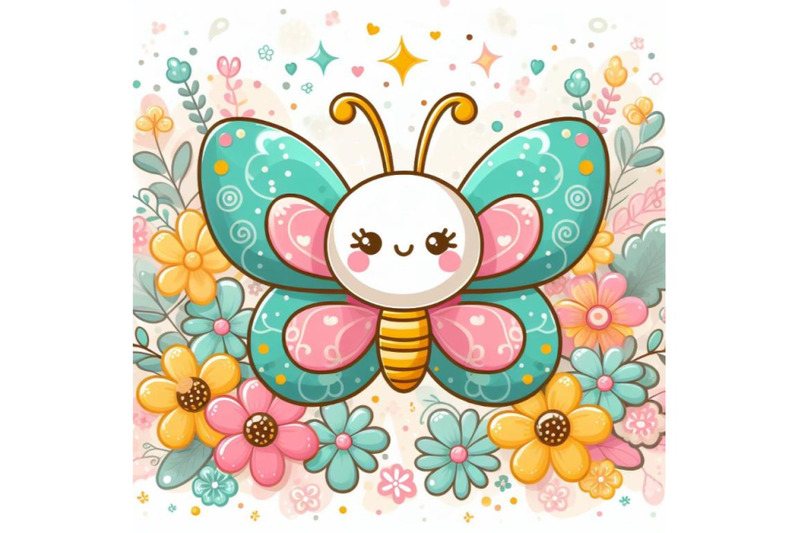 4-cute-butterfly-decorated-with-flowers