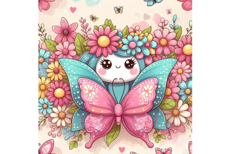 4-cute-butterfly-decorated-with-flowers