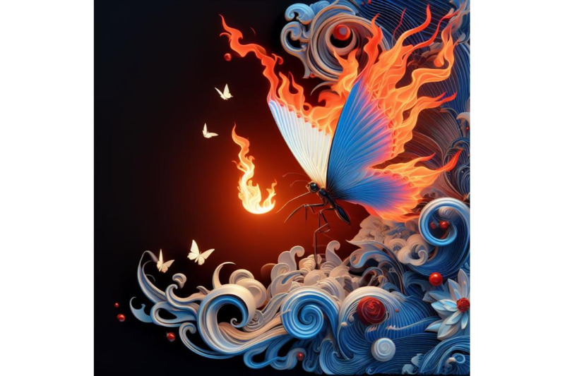 4-fairy-fire-butterfly-fairy-fiery-butterfly-on-a-black-background