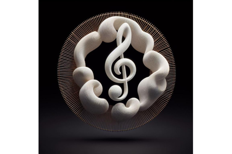 4-diamond-music-note-on-black-background