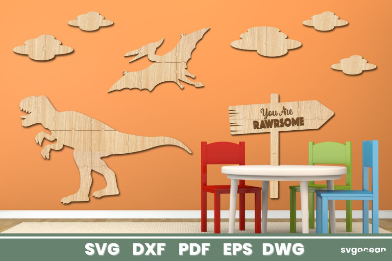 dinosaur-wall-decor-laser-cut