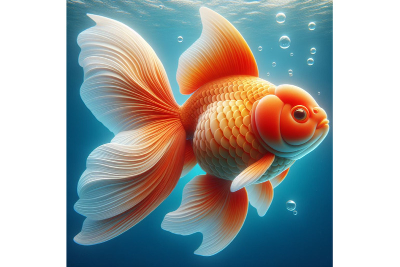 4-3d-goldfish-isolated-realistic-illustration