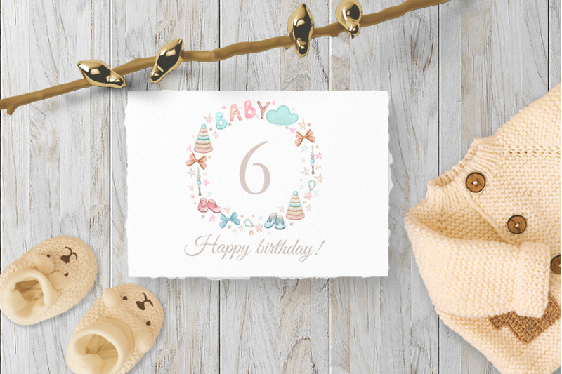 baby-milestone-card-watercolor-12-months