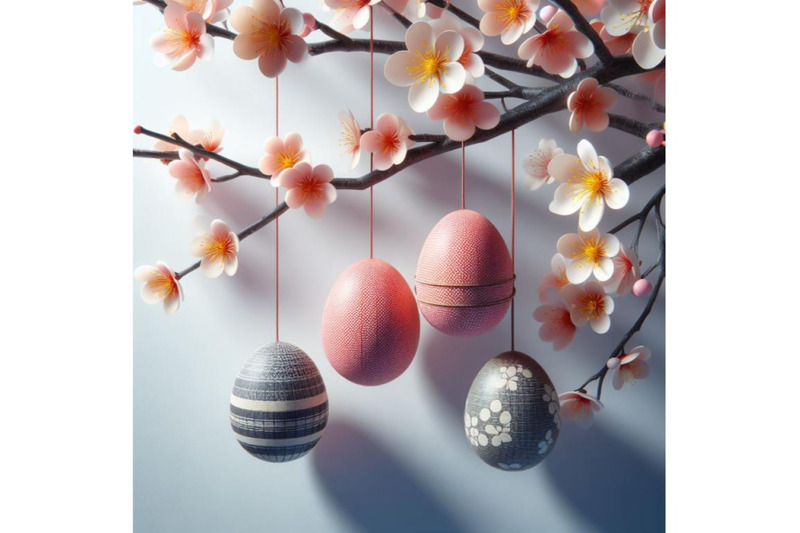 4-easter-eggs-hanging-on-plum-branch