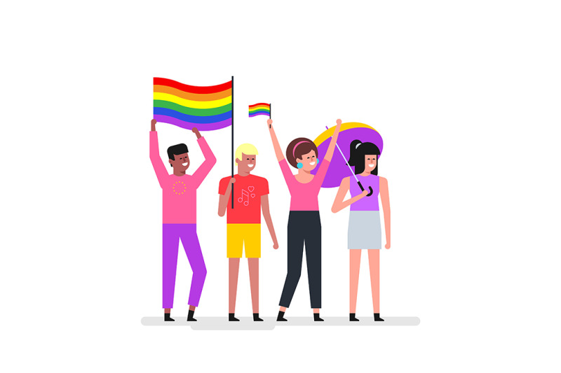 friends-celebrating-pride-festival