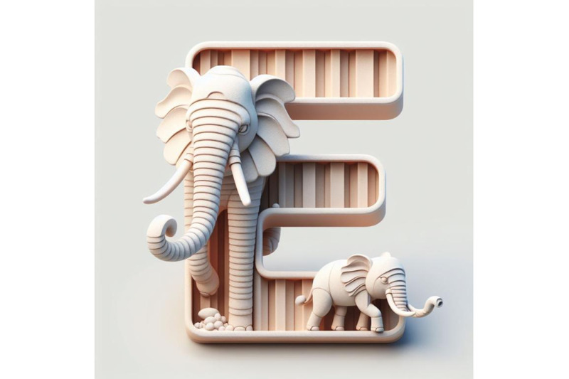 4-animal-alphabet-e-with-elephant