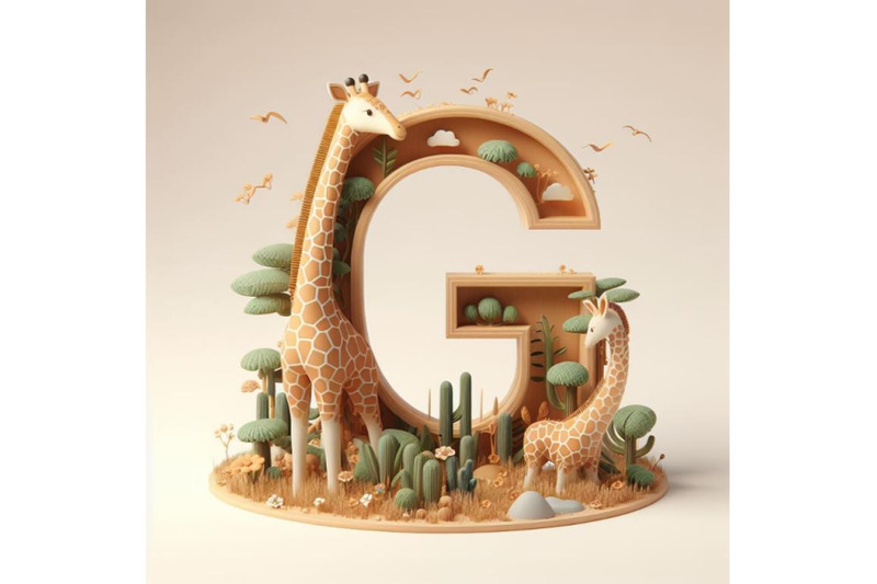 4-animal-alphabet-g-with-giraffe