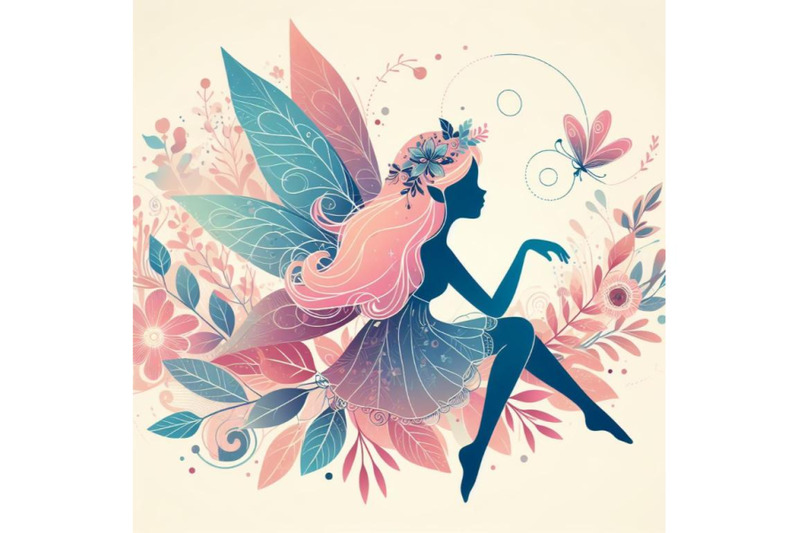 4-sitting-fairy-silhouette-magical-fairy-logo-mythical-tale-character