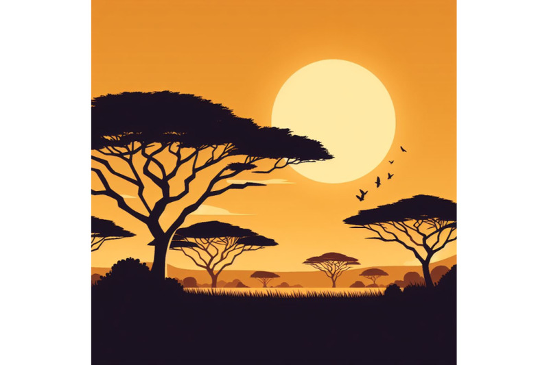 4-african-landscape-savannah-nature-trees-wilderness-minimalist-s