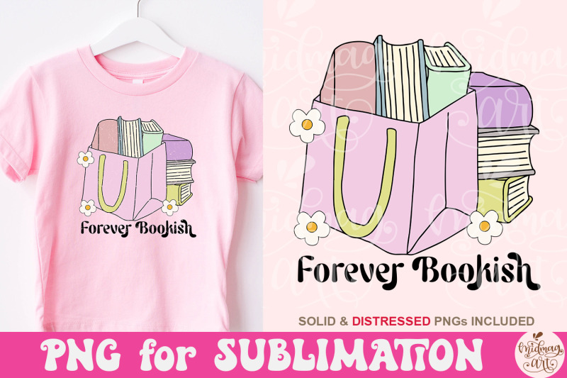 forever-bookish-png-cute-fun-trendy-bookish-design-for-shirts