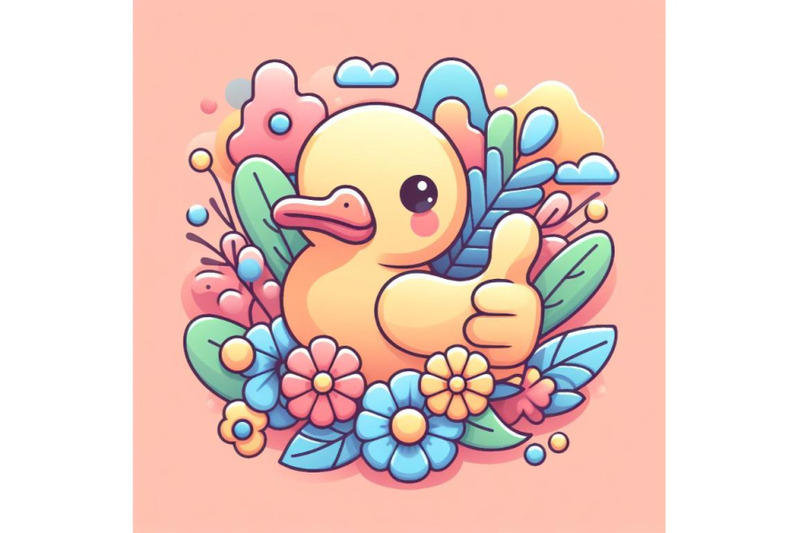 4-cute-baby-duck-cartoon-thumb-up