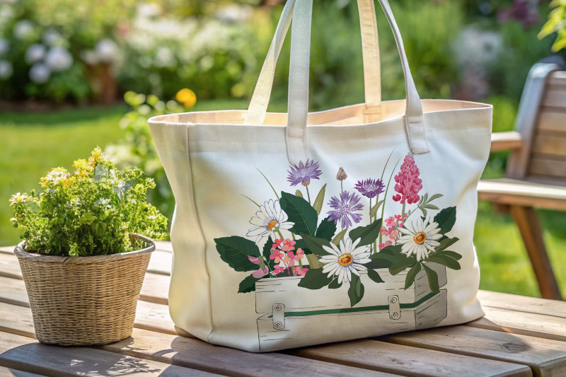 flowers-in-the-white-garden-box