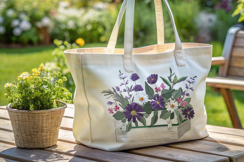 flowers-in-the-white-garden-box