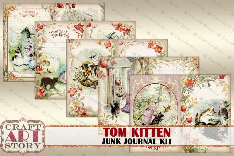 tom-kitten-beatrix-potter-junk-journal-pages-fantasy-fairy