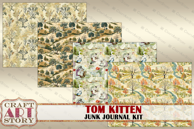 tom-kitten-beatrix-potter-junk-journal-pages-fantasy-fairy