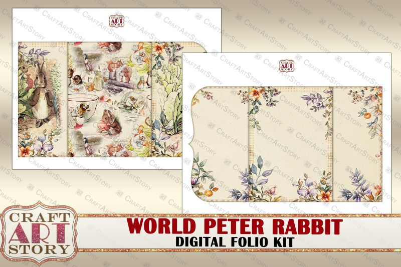 peter-rabbit-friends-beatrix-potter-junk-journal-pages