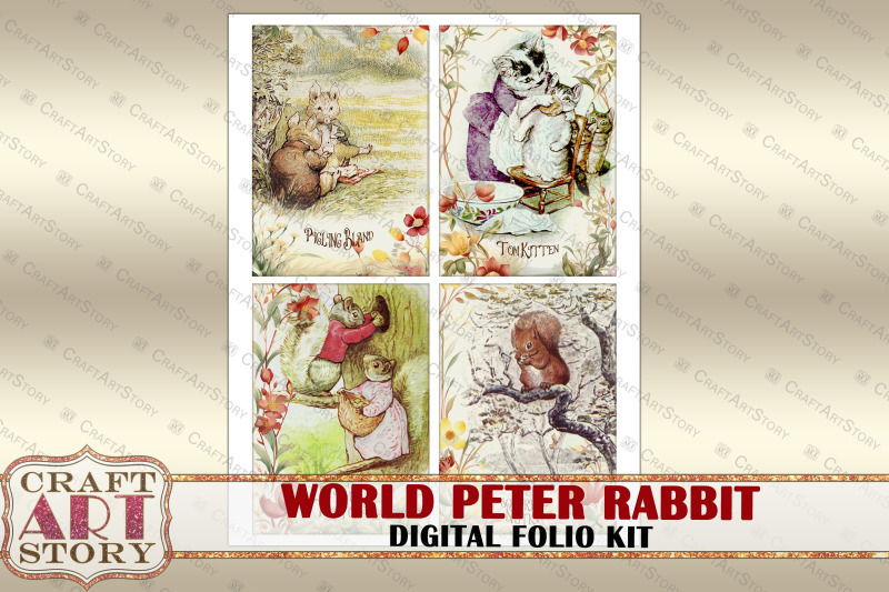 peter-rabbit-friends-beatrix-potter-junk-journal-pages