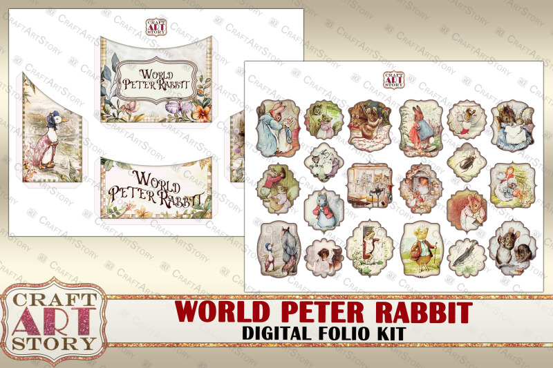 peter-rabbit-friends-beatrix-potter-junk-journal-pages