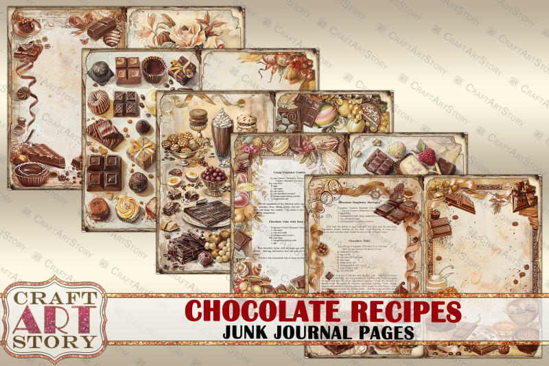 vintage-chocolate-recipes-junk-journal-crafting-cookbook