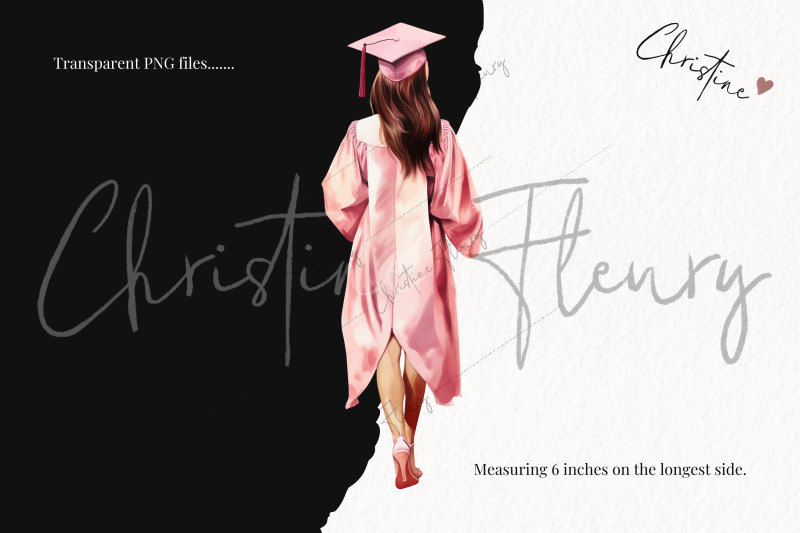 watercolor-pink-graduation-girls-clipart