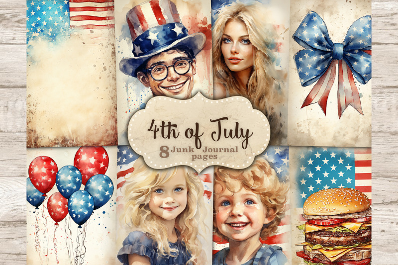 fourth-of-july-junk-journal-pages-patriotic-printable