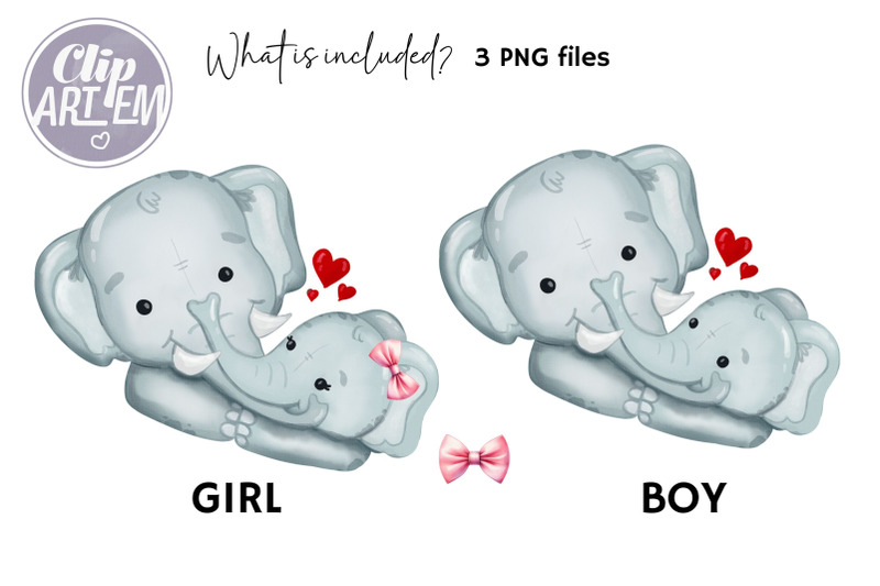 daddy-father-and-boy-girl-elephant-clip-art-3-png-images-set