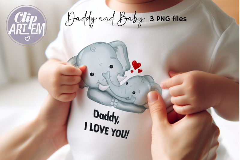 daddy-father-and-boy-girl-elephant-clip-art-3-png-images-set