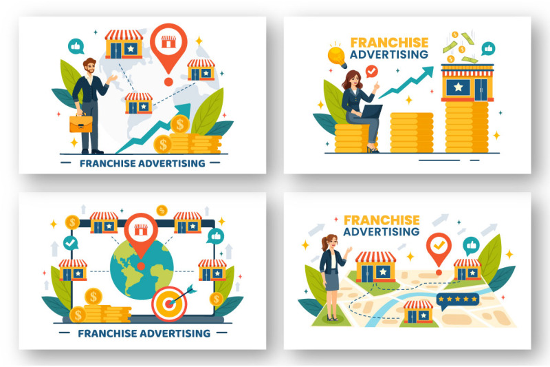 12-franchise-advertising-business-illustration