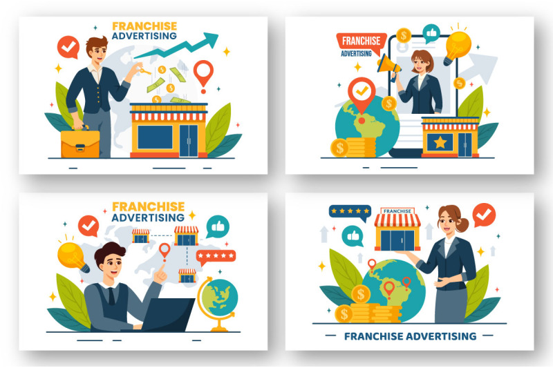 12-franchise-advertising-business-illustration
