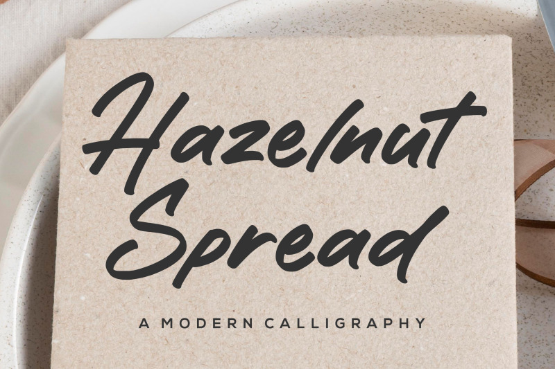 hazelnut-spread-modern-font