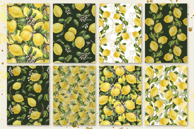 lemons-sunny-watercolor-clipart