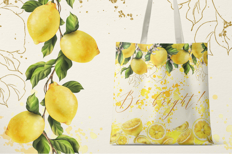 lemons-sunny-watercolor-clipart