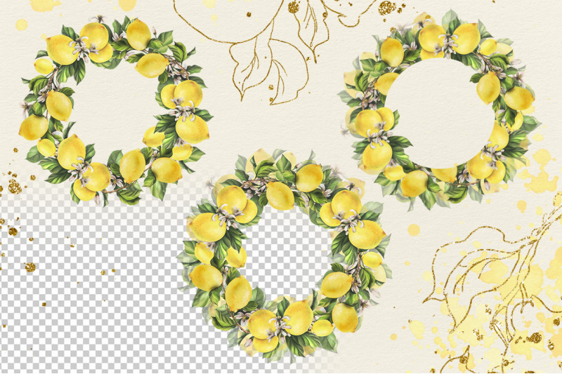 lemons-sunny-watercolor-clipart