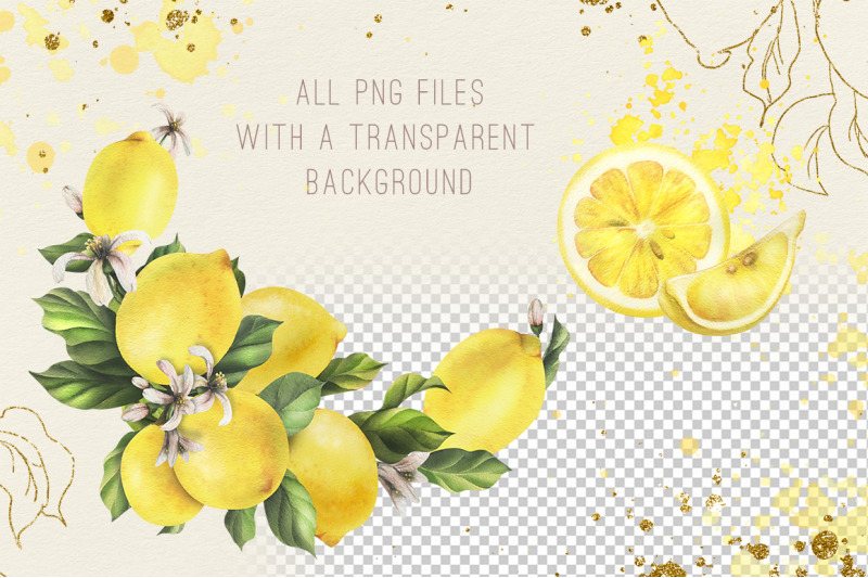 lemons-sunny-watercolor-clipart