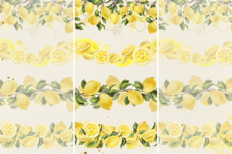 lemons-sunny-watercolor-clipart