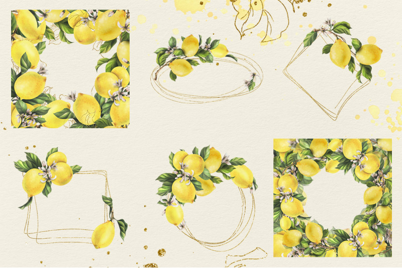 lemons-sunny-watercolor-clipart