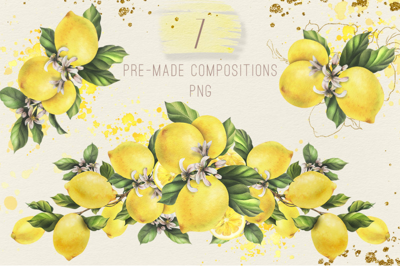 lemons-sunny-watercolor-clipart