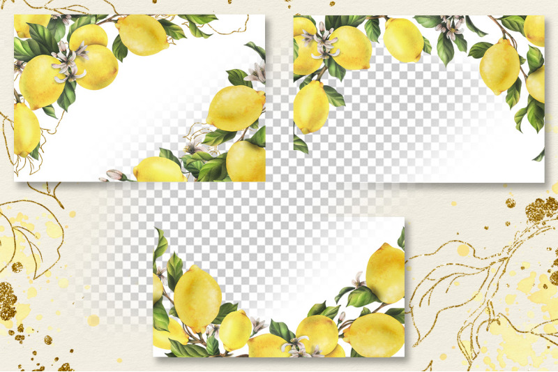 lemons-sunny-watercolor-clipart