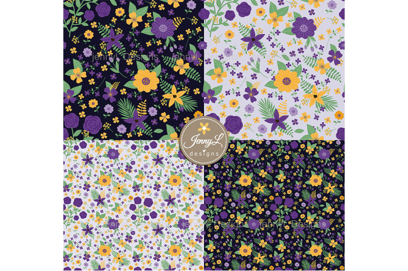 floral-summer-spring-seamless-digital-papers-repeat-pattern