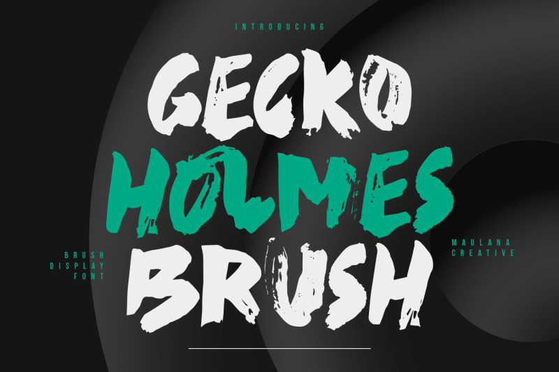 gecko-holmes-brush-display-font