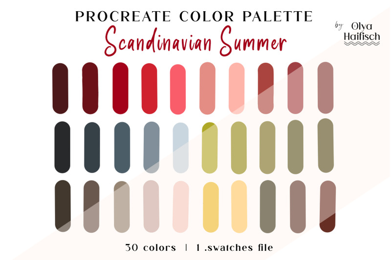 dark-saturated-procreate-color-palette-scandi-color-swatches