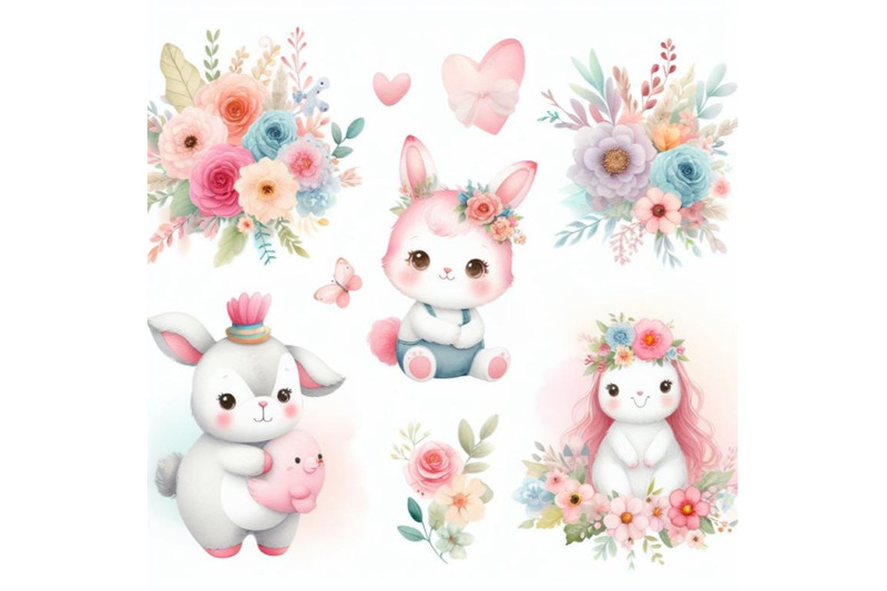 bundle-of-cute-floral-and-animal