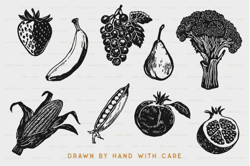 fruit-and-vegetable-illustrations