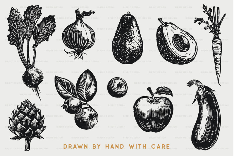 fruit-and-vegetable-illustrations