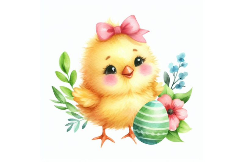 bundle-of-a-cute-happy-little-yellow-easter-chick