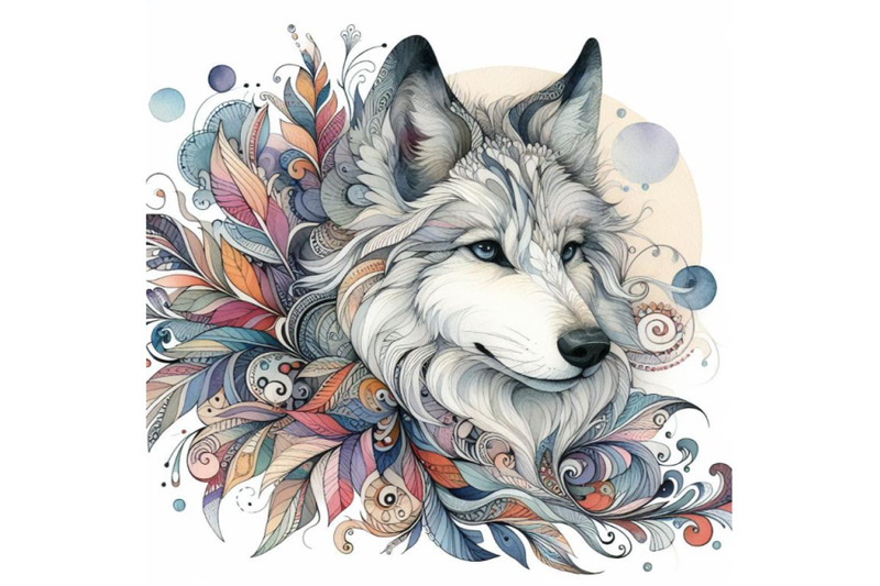 bundle-of-beautiful-decorative-wolf