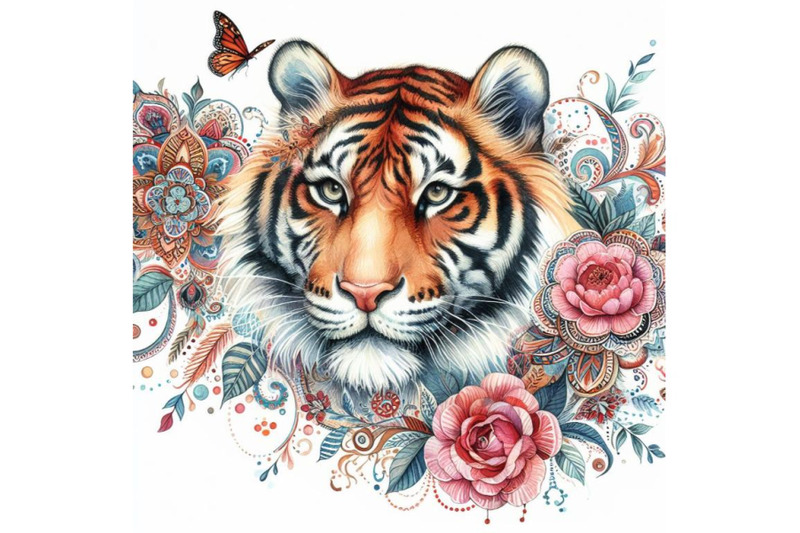 bundle-of-beautiful-decorative-tiger